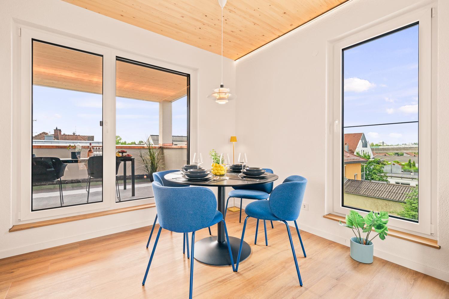 Penthouse Mit Traumhafter Terrasse Klimatisiert Apartman FDH Kültér fotó